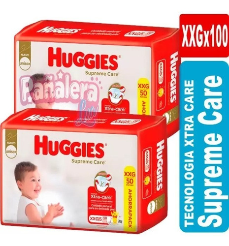 Huggies Supreme Care  Xxg X 100 