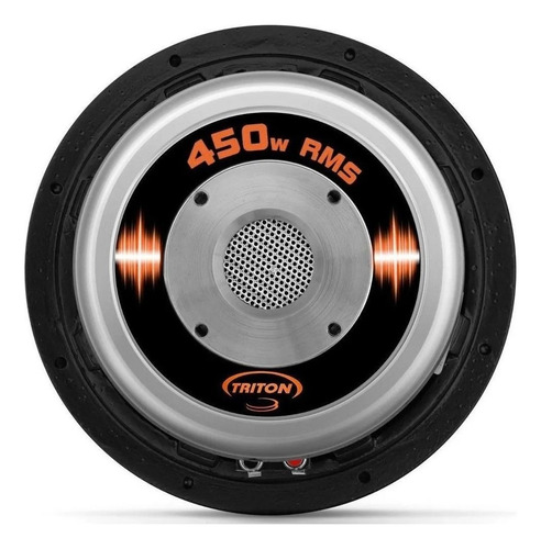 04 Unidades Alto Falante Medio Grave 8 Pol 450w Rms Triton Cor Preto