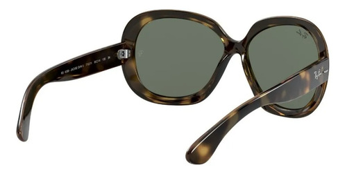 Imagen 7 de 8 de Anteojos de sol Ray-Ban Jackie Ohh II Standard con marco de nailon color gloss tortoise, lente green clásica, varilla gloss tortoise de nailon - RB4098