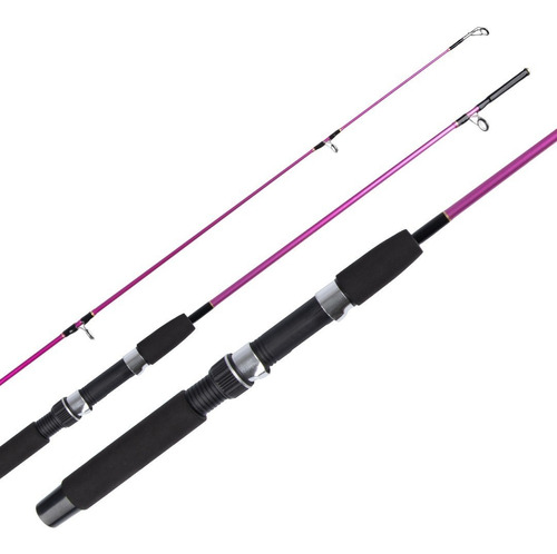 Vara De Pesca Carina Rosa 1,80m Suporta 08kg P / Molinete