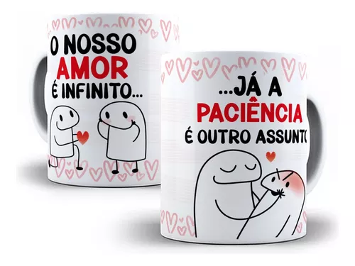 Caneca Xicara Flork Meme Dia dos Namorados c Frase Engraçada