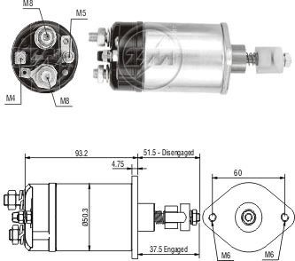 Solenoide O Automatico Ford Falcon Zm 822