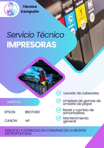 Servicio De Reparación Y Mantenimiento De Impresoras
