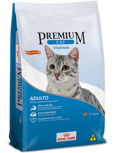 Alimento Royal Canin Premium Cat Vitalidade para gato adulto em sacola de 10.1kg