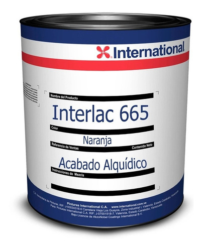 Acabado Alquídico Interlac 665 Naranja Galón International