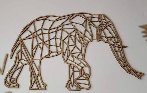 Imagen 3 de 10 de Cuadro Animales Geometricos Salvajes , 50 Cm Mdf De 2.5mm