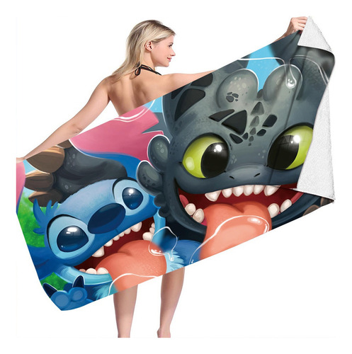 Toalla De Baño Lilo & Stitch, Toalla, Toalla De Playa Stitch