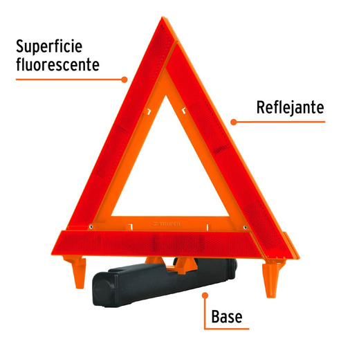 3 Pzas Triángulo De Seguridad, 11', Truper