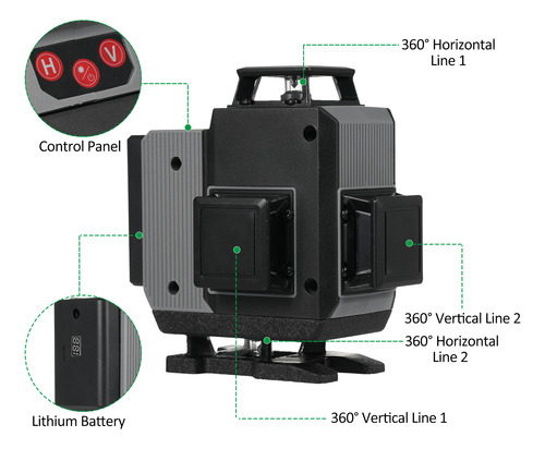 Gradienter Laser Two Green 4x360° Laser 4d Level Green Two