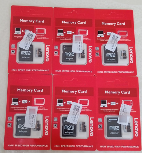 Micro Sd Con Adaptador Sd Lenovo De 512 Gb.