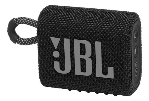 Caixa De Som Portátil Bluetooth Jbl Go 3 4,2w À Prova D'água Cor Preto 110V/220V