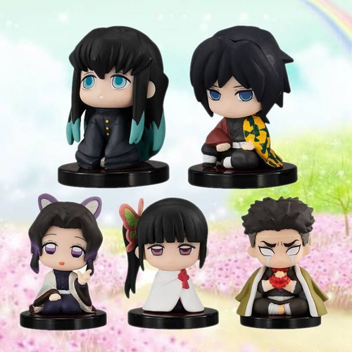 Kit 15 Figura De Acción Demonslayer Anime Tanjiro Nezuko
