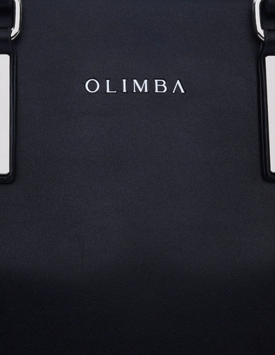 Bolsa Satchel Olimba Elegante Para Dama Formal 88229 Negro Lisa Oro
