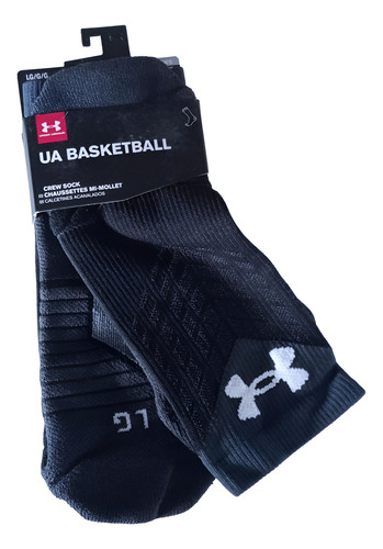 Calcetas Under Armour Basketball Negro Estampado L