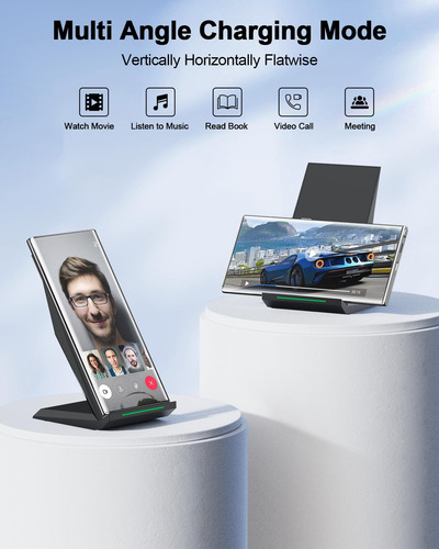 Cargador Inalámbrico Rápido Nanami Qi Para Iphone Y Samsung