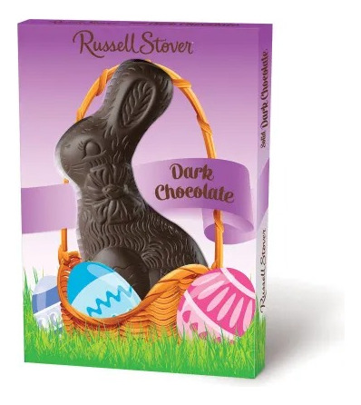 Conejo De Chocolate Amargo Dark Russell Stover 85g Pascua