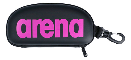 Estuche Para Antiparras Arena Goggles Case Natación Unisex Color Negro/Fucsia,