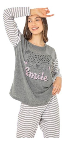 Pijama Invierno Liviano Oferta Estampado Bianca Secreta 8010