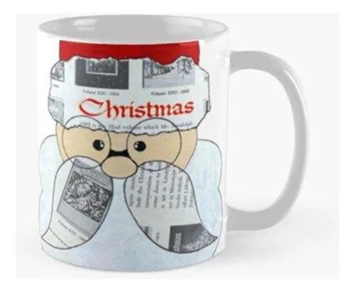 Taza X4 Collage De Papá Noel De Navidad Calidad Premium