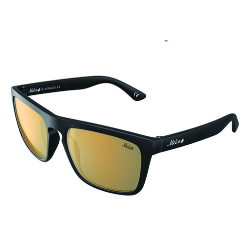 Lentes Anteojos De Sol Unisex Negros Cromo Dorado