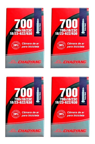 4 Câmara De Ar Chaoyang Aro 700 - 700x18 700x23 Presta 48mm