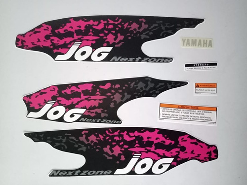 Jogo De Faixas Yamaha Jog 1997 Preta Lbm