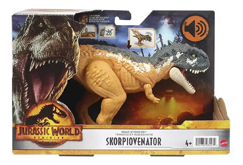 Dinossauro Jurassic World C/ Som Skorpiovenator Mattel