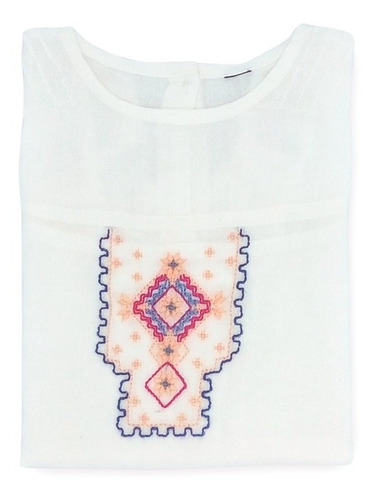 Imagen 4 de 4 de Blusa Manga Larga De Algodón Bordada Benignidad Witty Girls