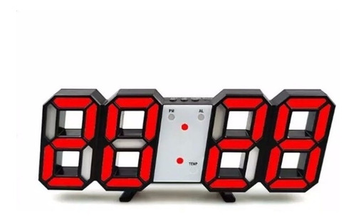 Reloj de mesa   digital Art Home TS-S60  color rojo 