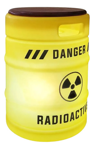 Banco Com Luminária Radioactive Barril Danger