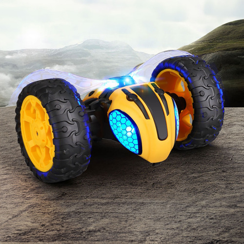 Coche Rc Recargable Abeja Con Movimiento 360° Y Luces Led