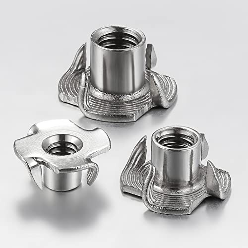 Tuerca T 1/4puLG -20 De Acero Inoxidable 304 - 100pcs