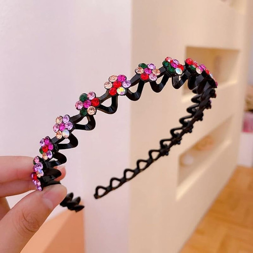 Diadema Con Diamantes De Imitación, 2 Unidades, Moderna, Ant