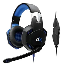 Imagen 1 del producto Audifonos Headset Gamer Reptilex Rx0014bl Para Pc Azul