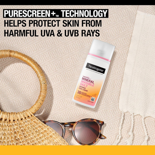 Neutrogena Mineral Invisible Daily 1.4 Oz 40 Ml Purescreen+