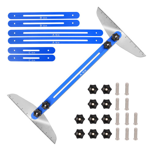 Feiton - Herramienta De Plantilla De Escalera, Medidor De Ba