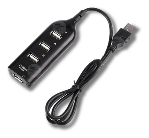 Adaptador Usb 4 Puertos Hub Multiplicador Usb Notebook Y Pc