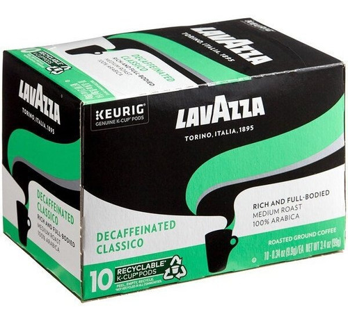 Lavazza Café Keurig Classico Decaf Medio K-cup 30 Pc.