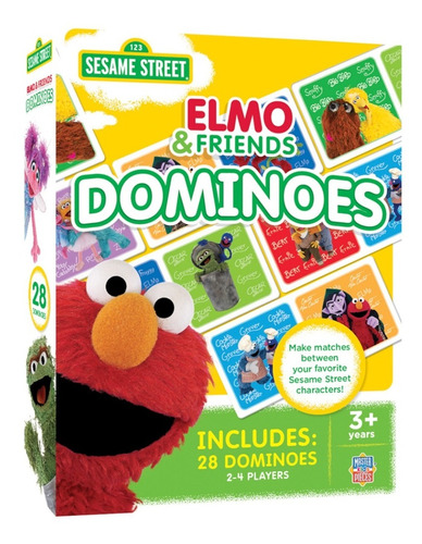 Plaza Sésamo Dominó De Elmo Y Amigos Infantil Niños