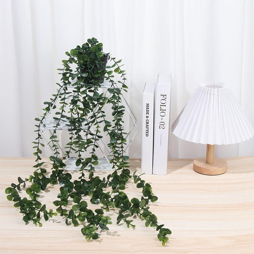 Plantas Colgantes Artificiales Con Maceta, Enredaderas Colga