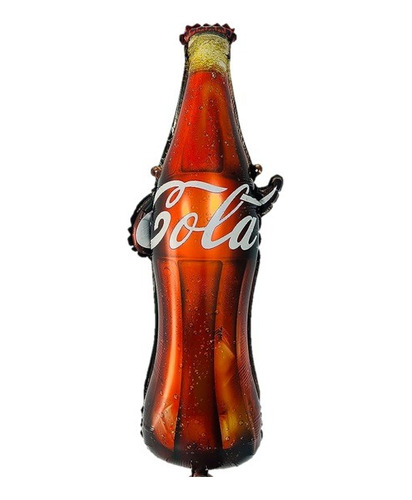 Globo Metalizado Botella Coca Cola 70cm 