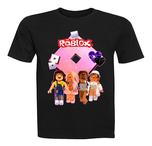 Poleras Roblox Niñas, Mujer, 100% Algodón Premium 