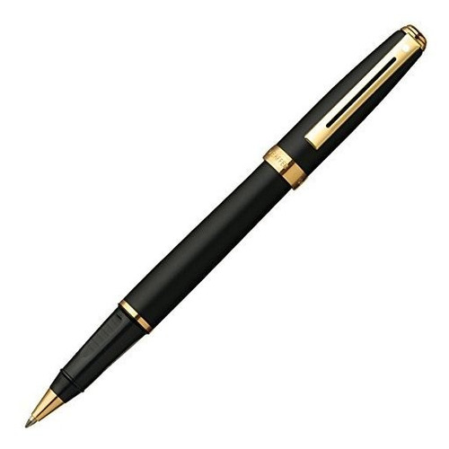 Sheaffer Preludio Negro Mate Roller Con 22kt Chapado En Oro 