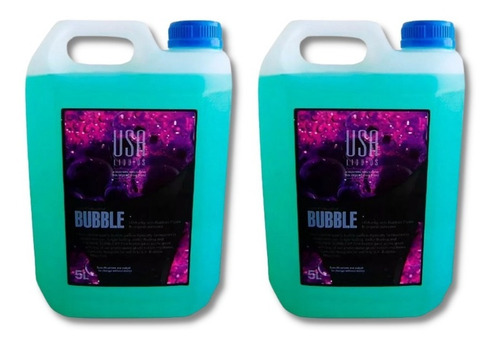 2 X Liquido De Burbujas Usa Liquids Bidón 5 Lts Profesional