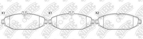 Pastillas De Frenos  Nibk Mercedes Benz C250 2014-2018