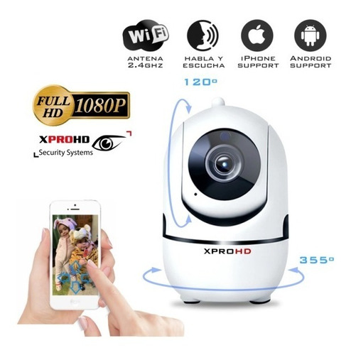 Camara Ip 2mp 1080p Fullhd Seguridad Bebes Wifi Msd Xprohd