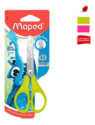 Tijera Maped Escolar 5 Essentials Con 6 Piezas