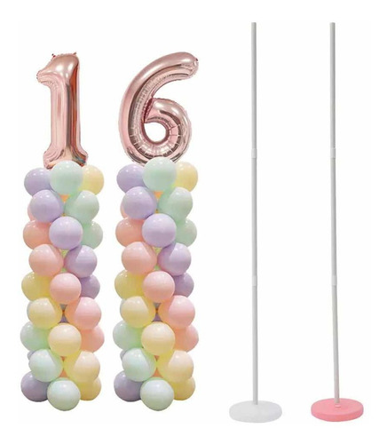 Soporte Para Globos Columna + Base - 2 Mts - Universo Mágico