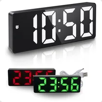 Comprar Relógio Digital De Mesa E Parede Led Com Data E Alarme