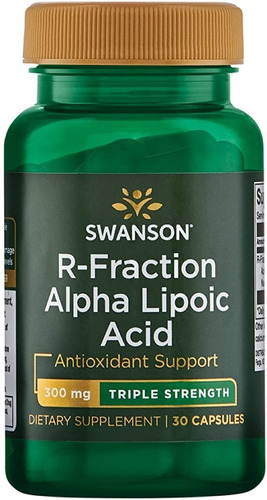 R Ala Acido Alfa Lipoico Racemico 300mg Swanson Envio Gratis